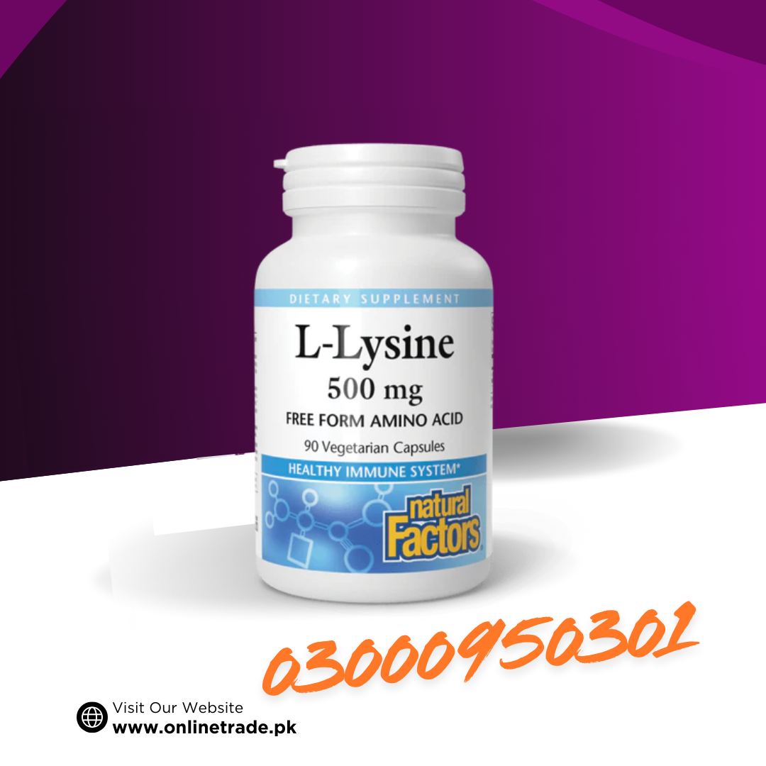 Natural Factors L-Lysine Amino Acid 500 mg In Pakistan