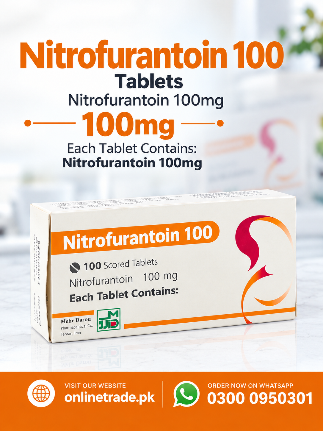Mehr Darou Nitrofurantoin 100mg tablets In Pakistan