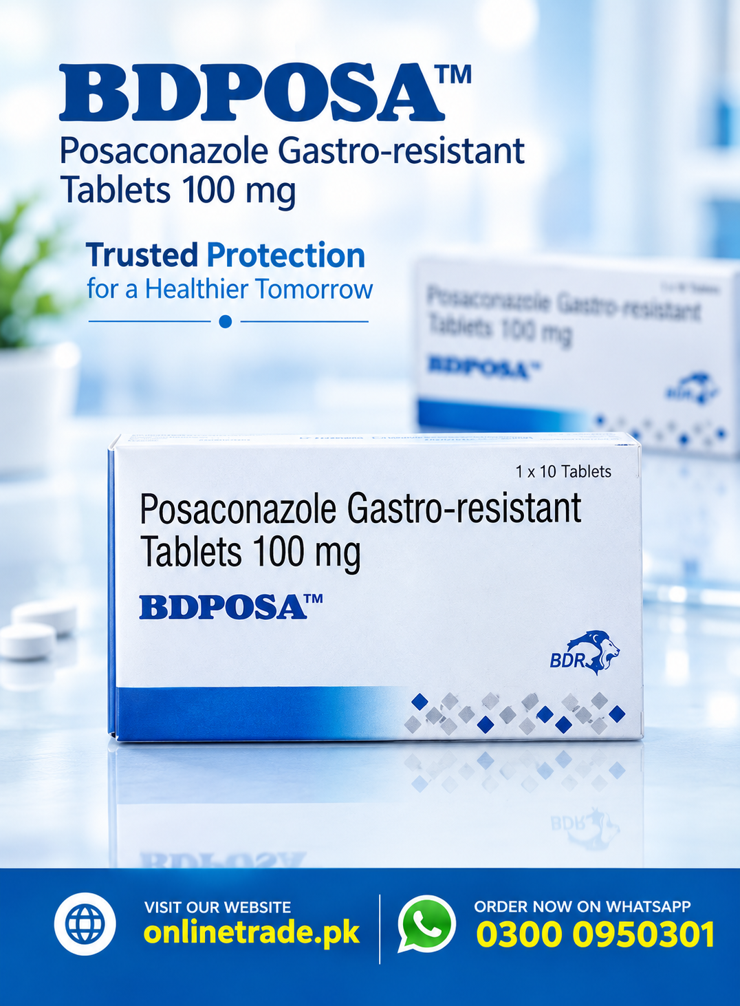 Posaconazole Gastro-Resistant Tablets 100 mg In Pakistan