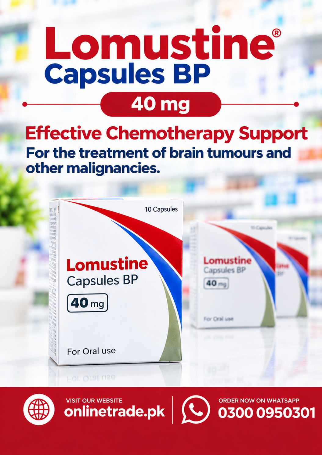 Lomustine Capsules BP 40 mg In Pakistan