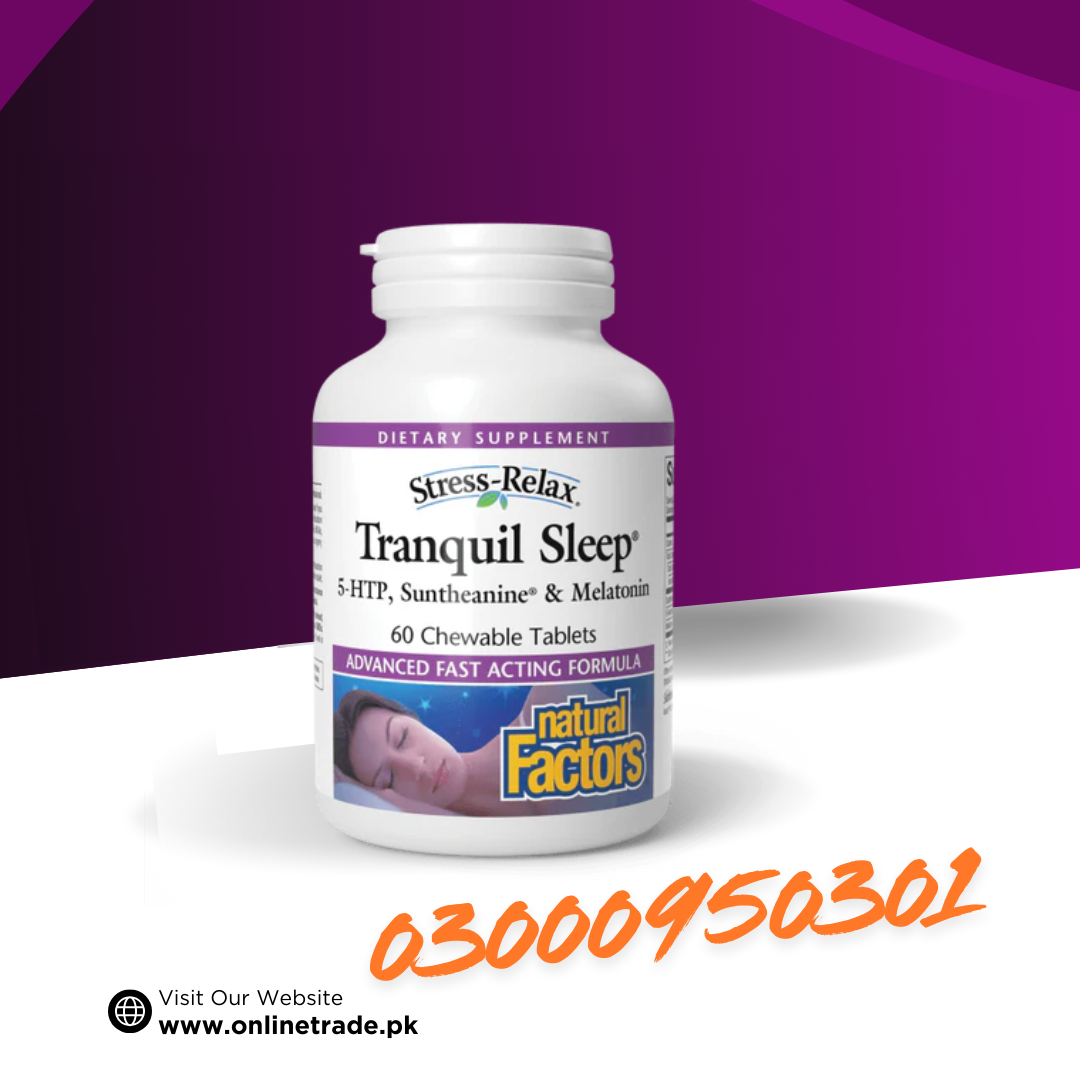 Natural Factors Tranquil Sleep® Chewable Tablets Stress-Relax® In Pakistan