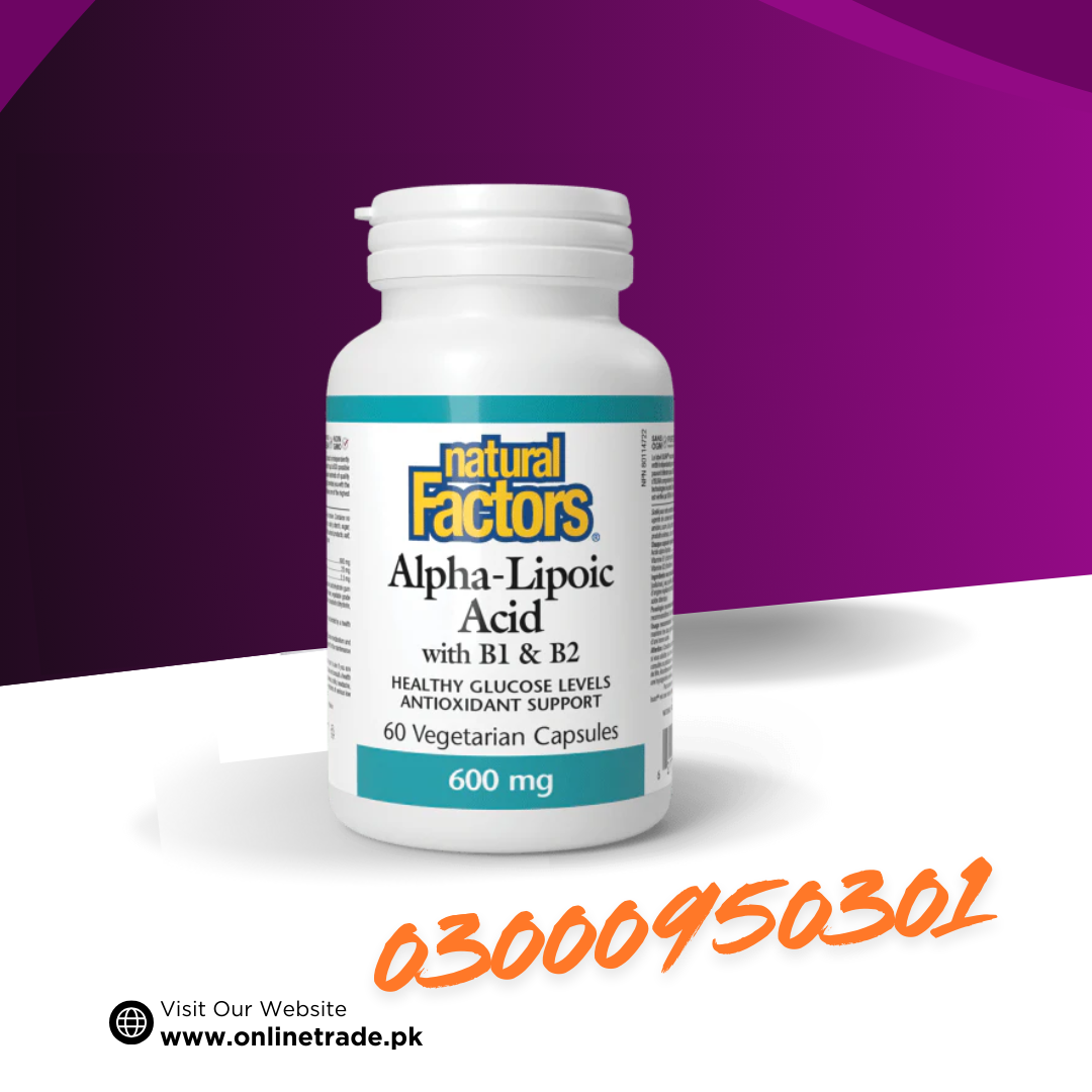Natural Factors Alpha-Lipoic Acid 600 mg with B1 & B2 In Pakistan