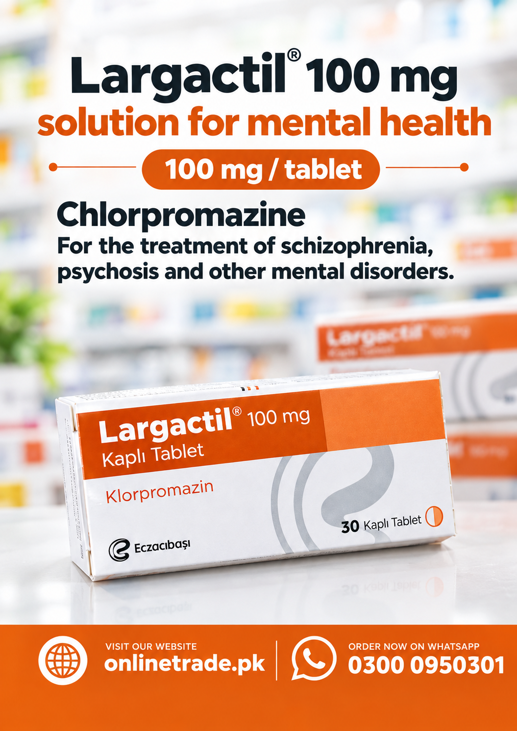 Largactil 100mg Kapl? Tablet In Pakistan