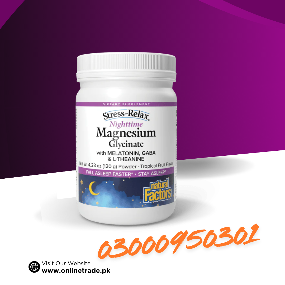 Natural Factors Stress-Relax® Nighttime Magnesium Glycinate In Pakistan