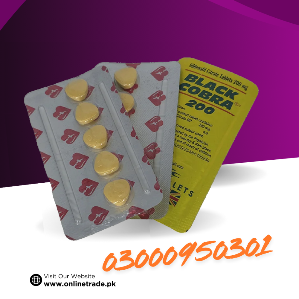 Black Cobra 200mg Tablets Same Day Delivery In Lahore