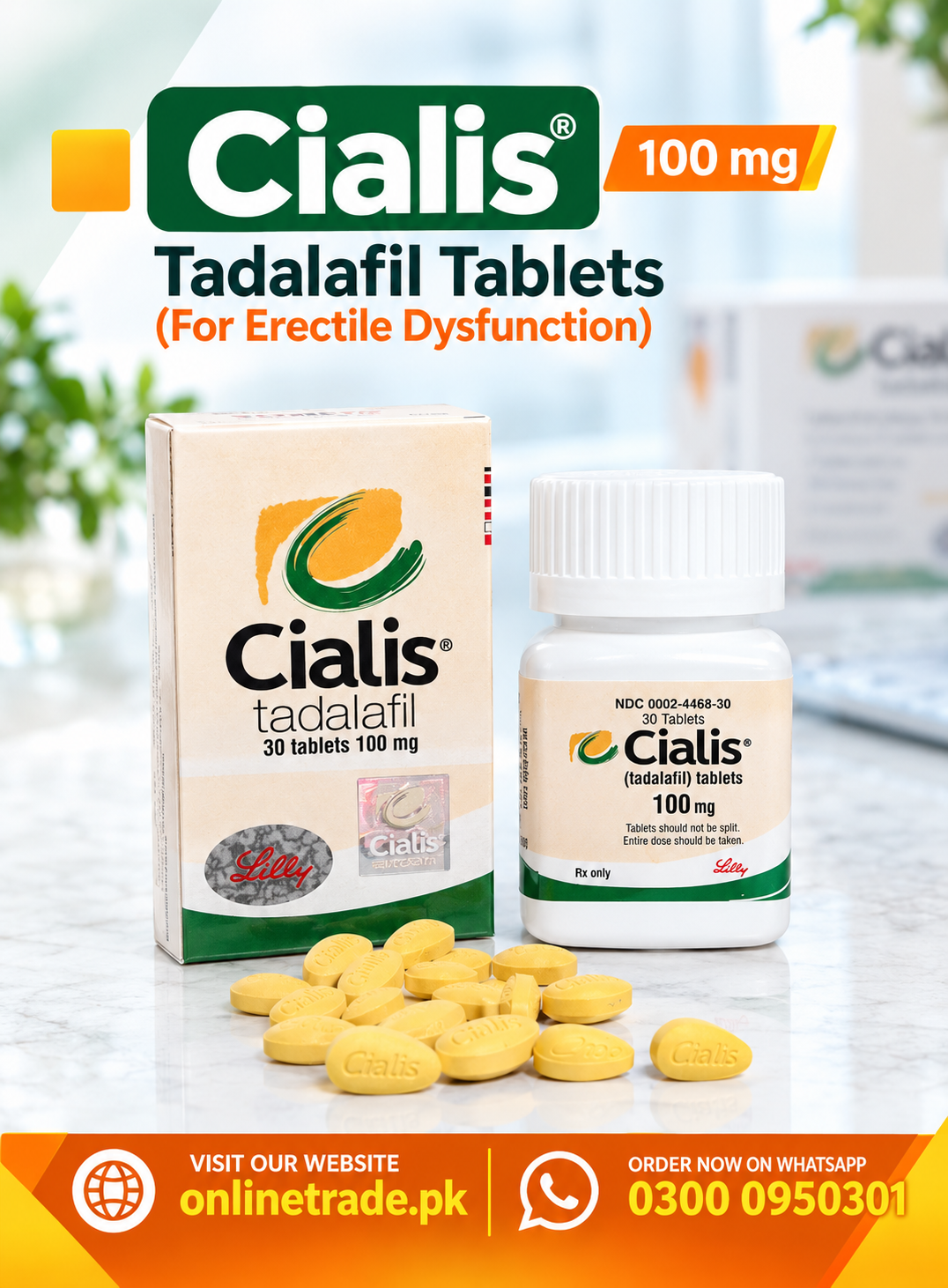 Cialis 100 mg 30 Tablets Price In Pakistan