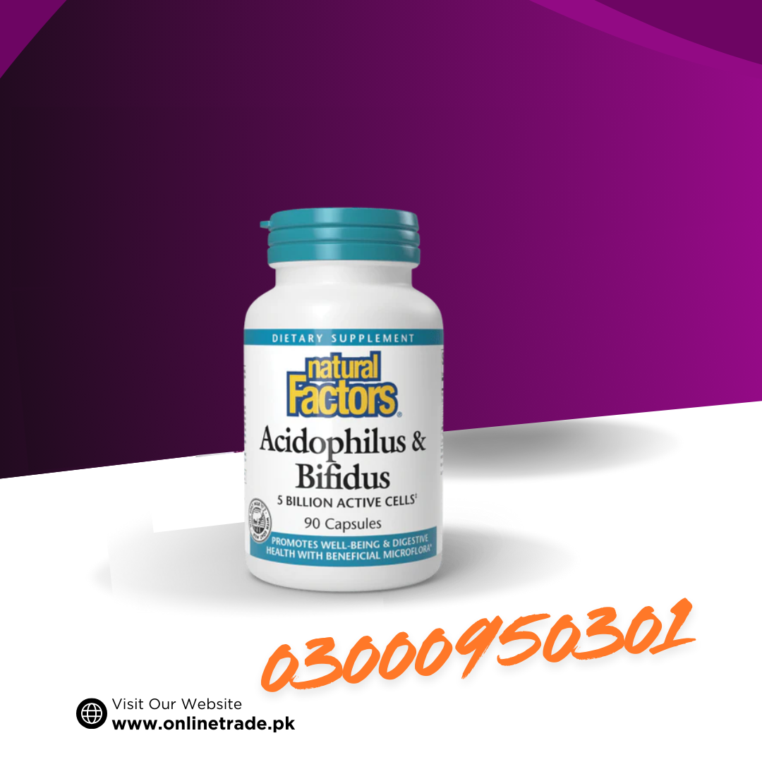 Natural Factors Acidophilus & Bifidus 5 Billion Active Cells In Pakistan