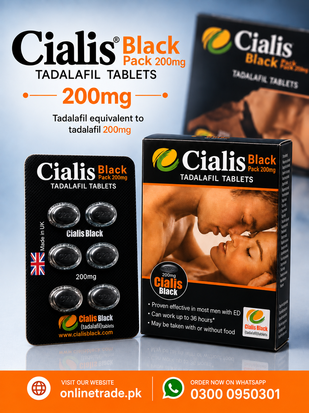 Cialis Black 200mg 6 Tablets In Pakistan