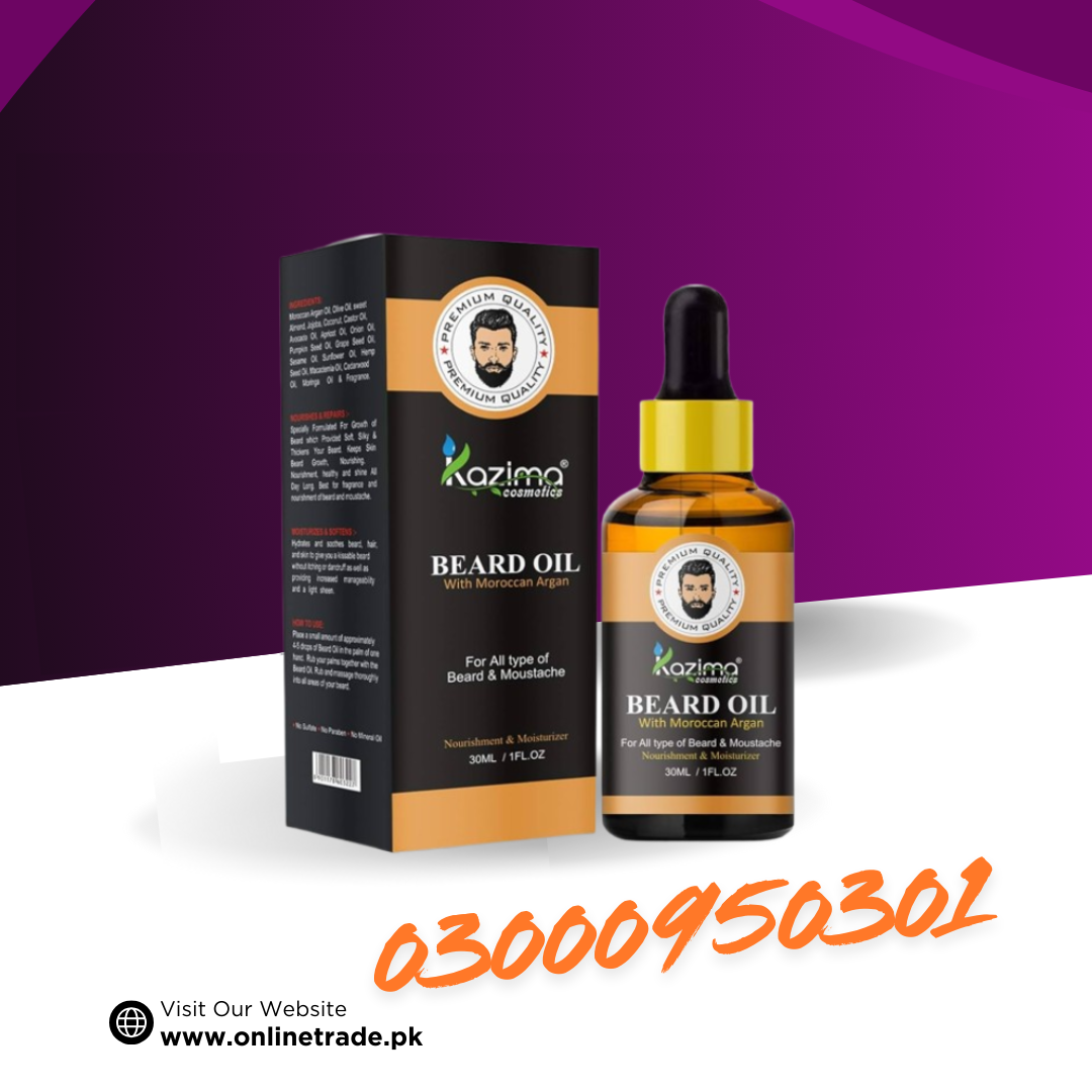 KAZIMA Beard & Moustache Oil In Pakistan