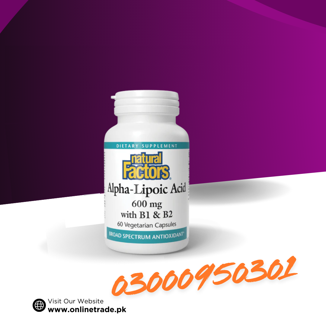 Natural Factors Alpha-Lipoic Acid + B 600 mg In Pakistan