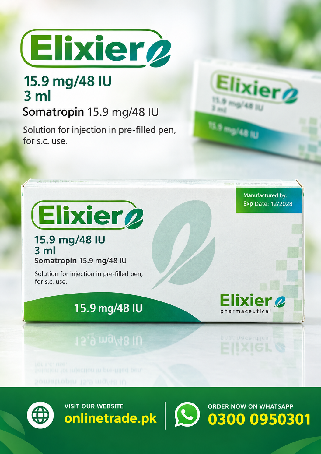 Elixier 15.9 mg 48 IU Pen Injection In Pakistan