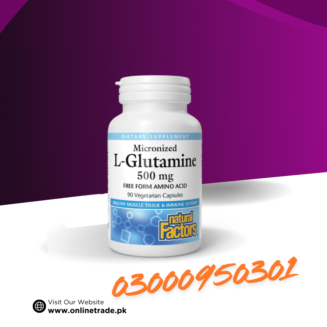 Natural Factors Micronized L-Glutamine Amino Acid 500 mg In Pakistan