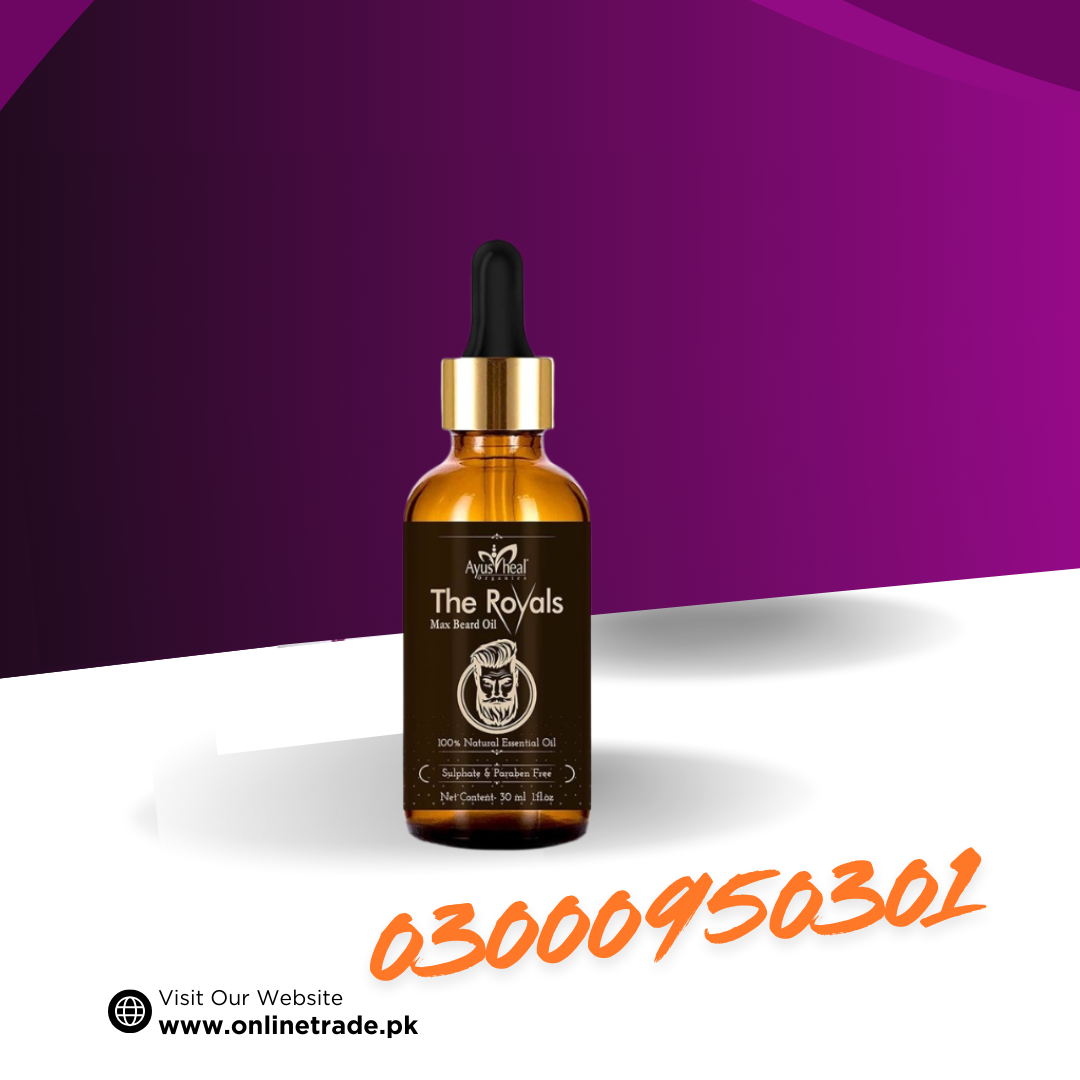 Ayusheal The Royals Max Beard Oil In Pakistan