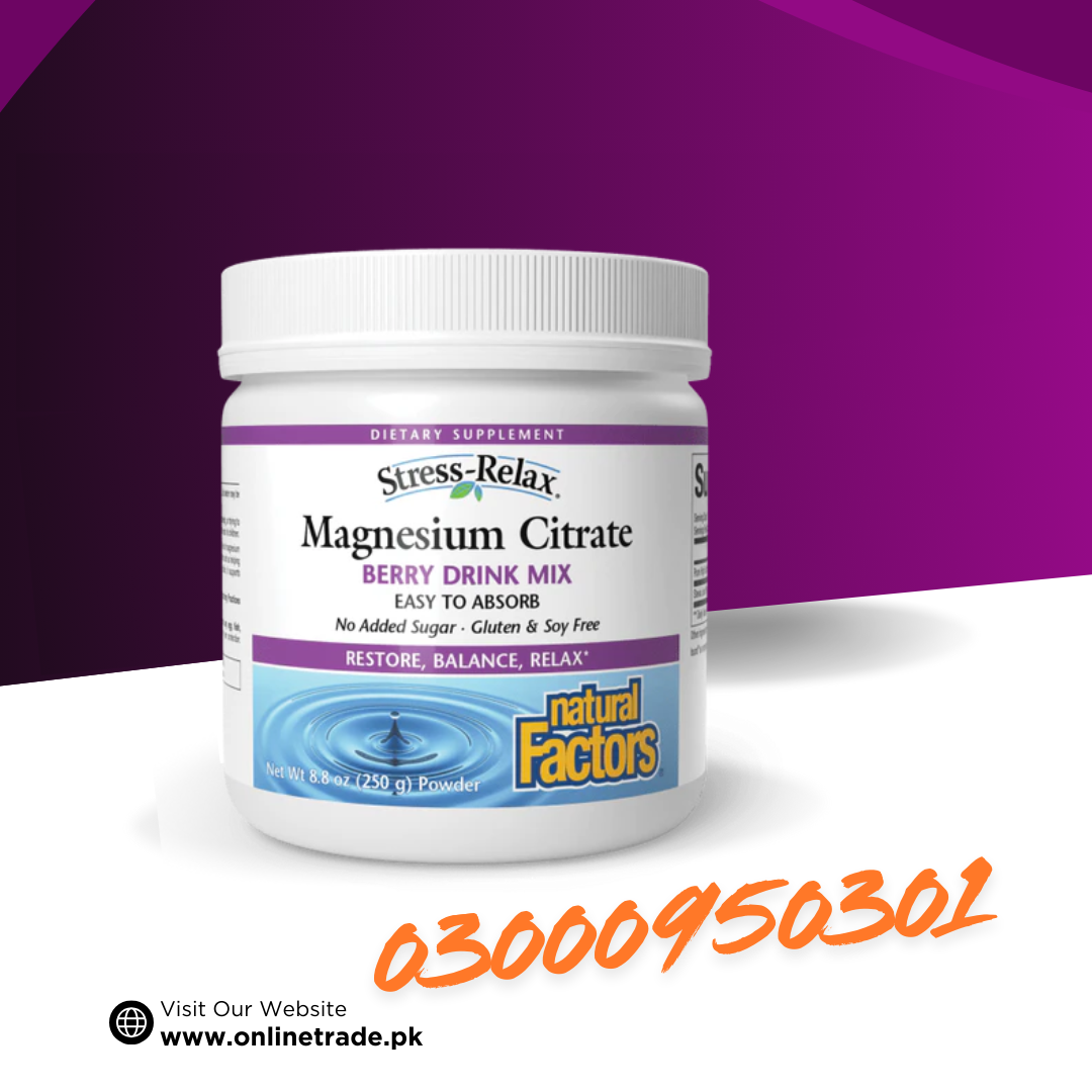 Natural Factors Stress-Relax® Magnesium Citrate Powder In Pakistan