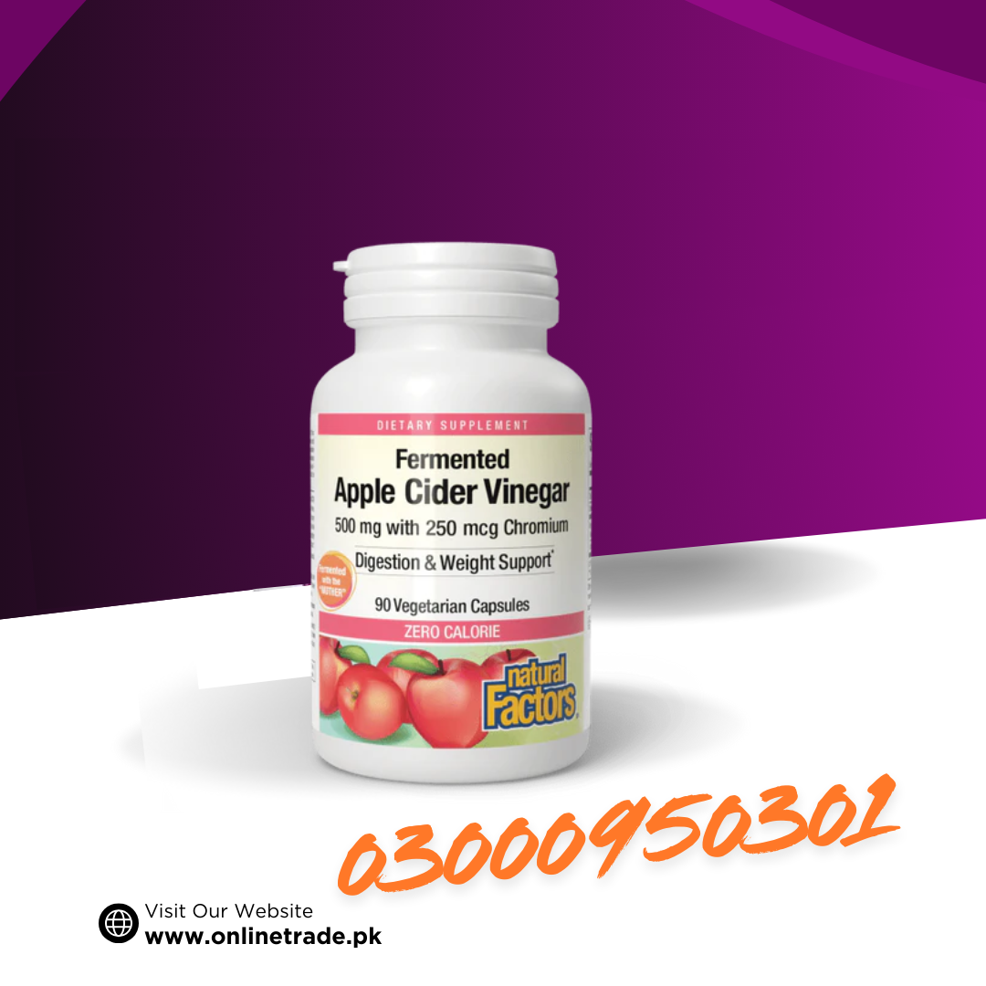 Natural Factors Apple Cider Vinegar & Chromium 500 mg / 250 mcg In Pakistan