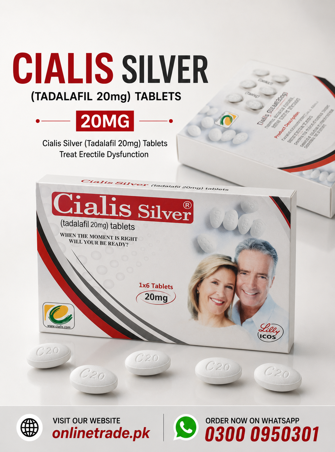 Cialis Silver 20mg 6 Tablets In Pakistan