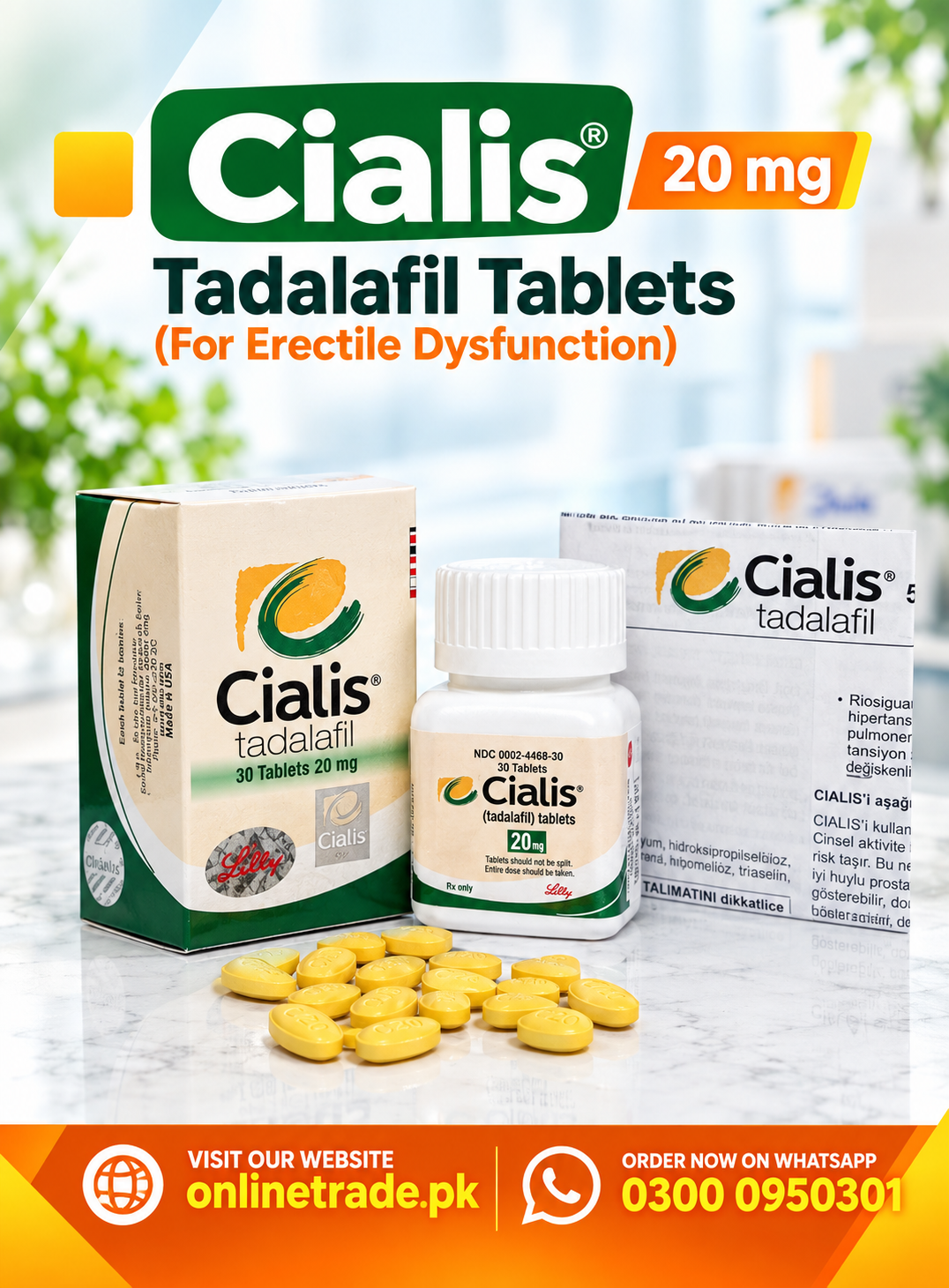 Cialis 20 mg 30 Tablets Price In Pakistan