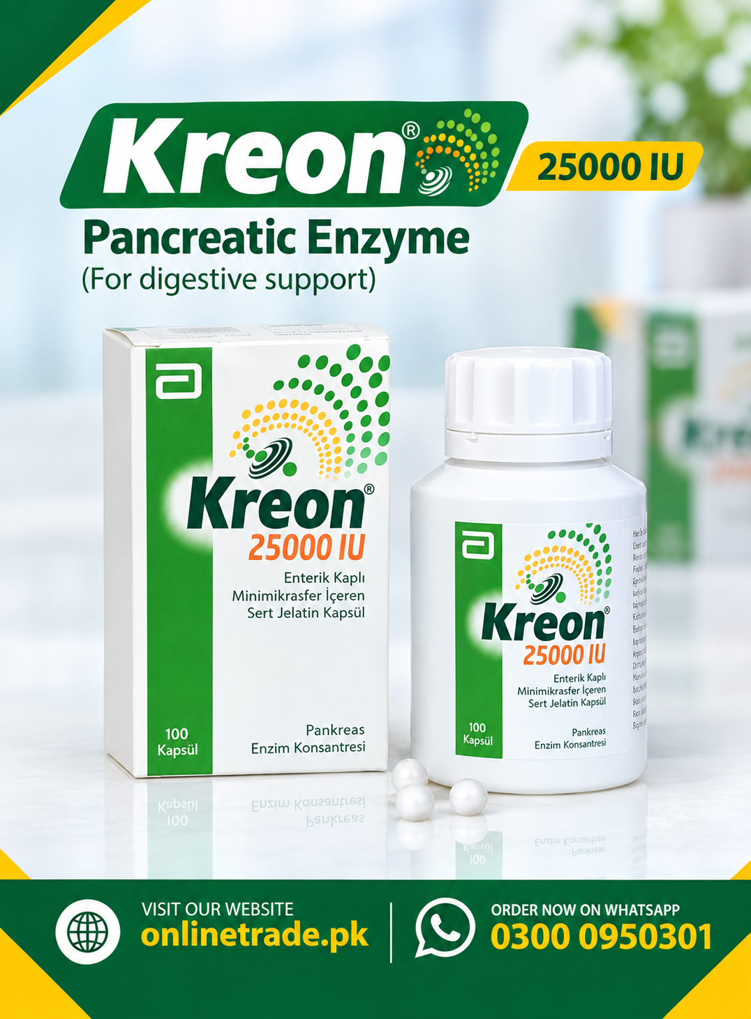 Kreon 25000iu Tablets In Pakistan