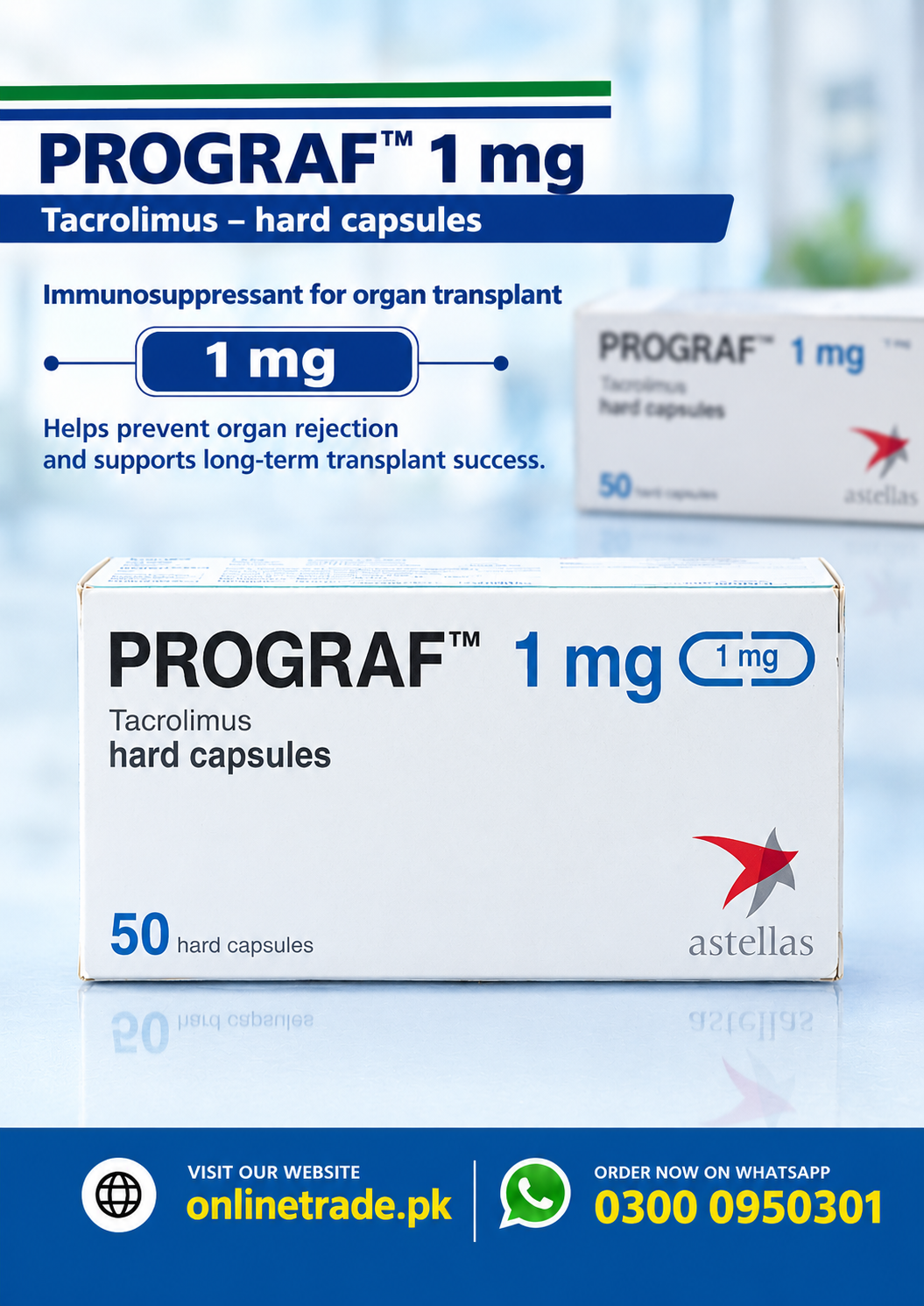 Prograf 1mg Hard Capsules Tacrolimus In Pakistan