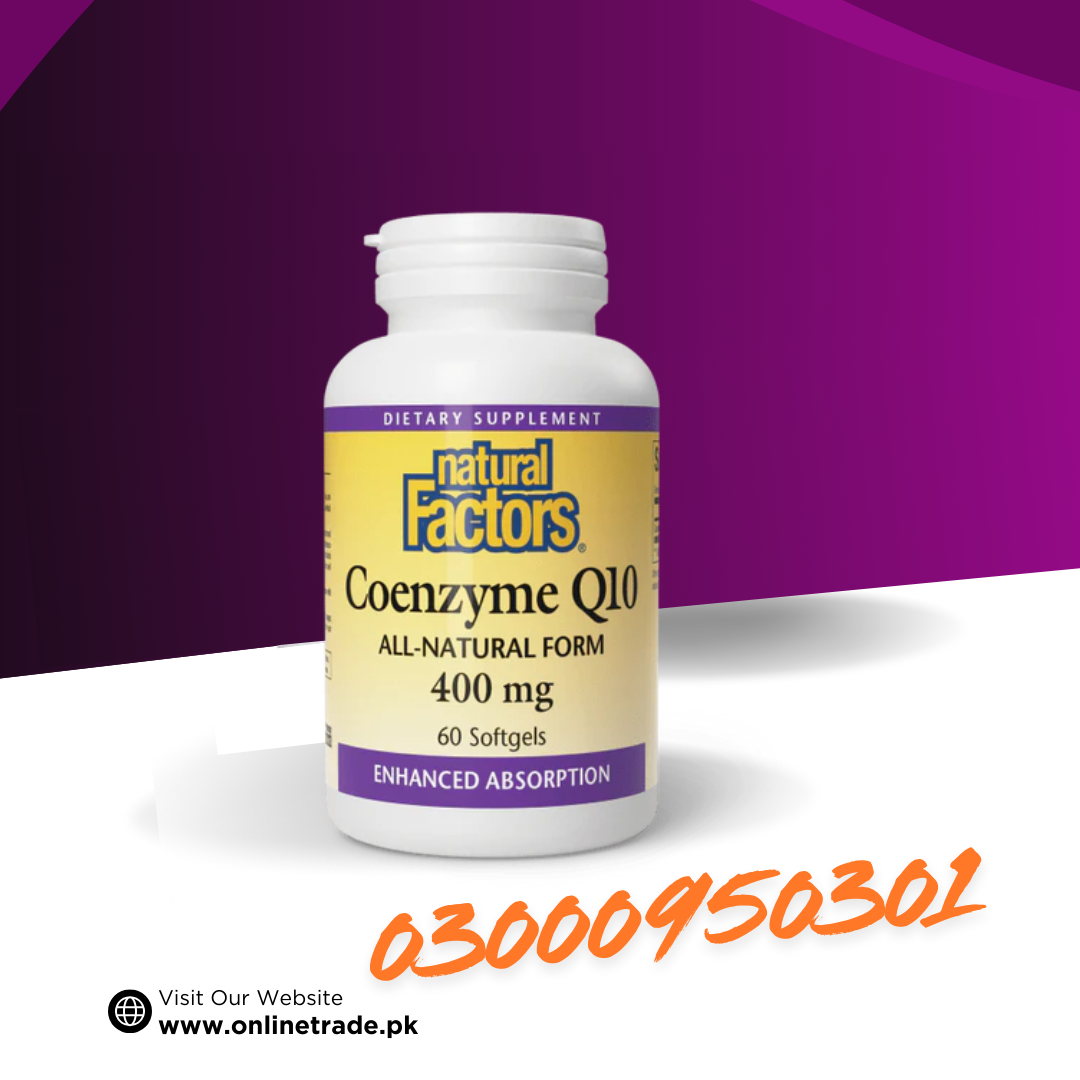 Natural Factors Coenzyme CoQ10 100 % Natural 400 mg In Pakistan